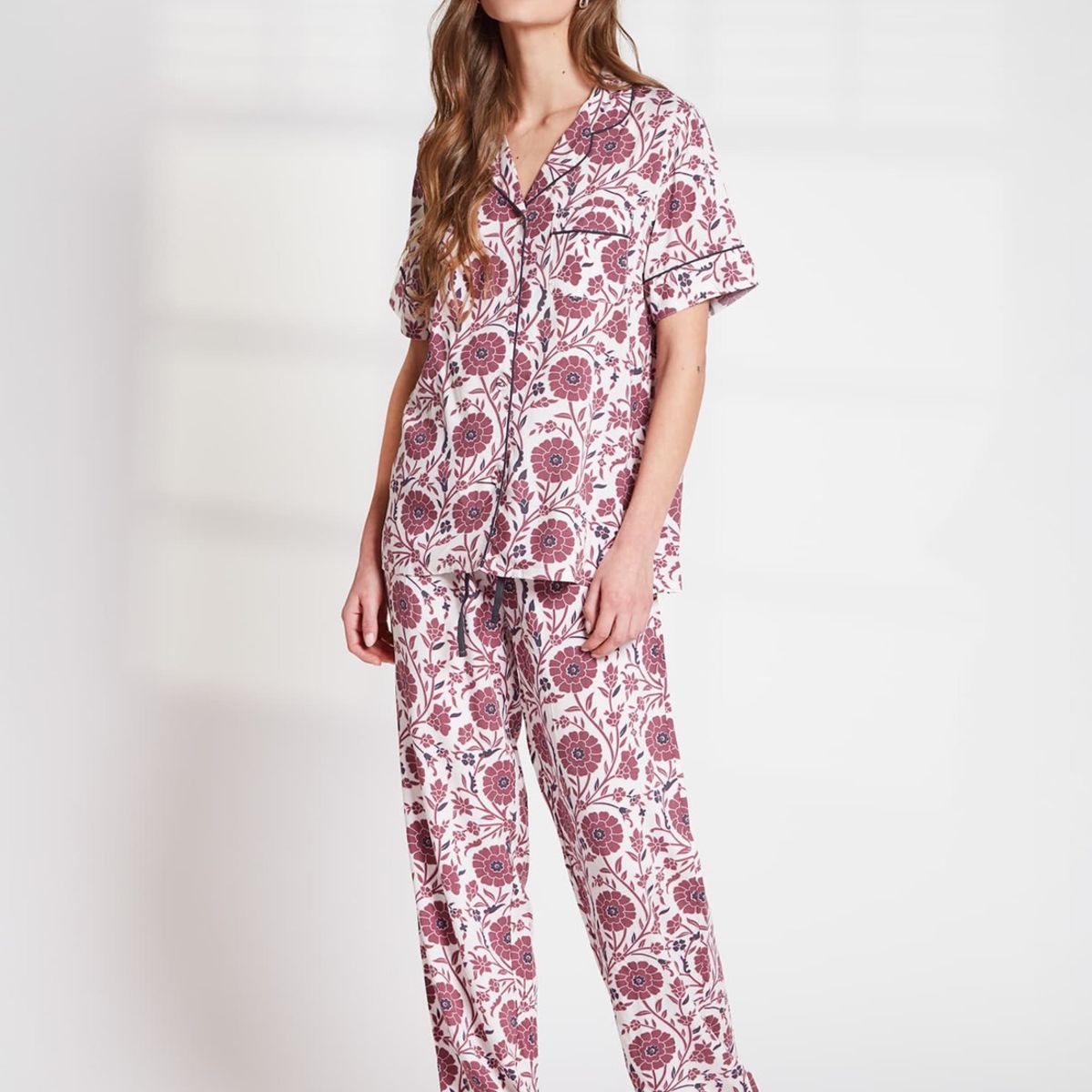 LOUNGE - Pijama Flores Y Hojas Dreamy LOUNGE