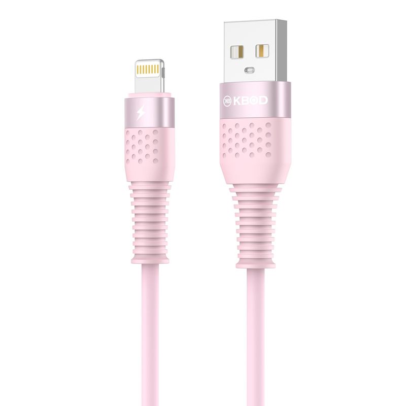 KBOD - Cable Para Carga y Datos Usb Tipo C Kbod Cbo63 1 Metro 10W Rosa