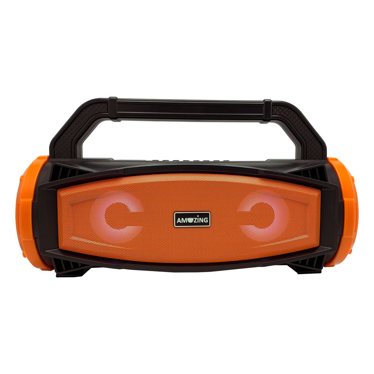 AMAZING - Parlante Bluetooth Testo Pogo Amazing 2x10W  USB TF AUX FM Micrófono Recargable Naranja