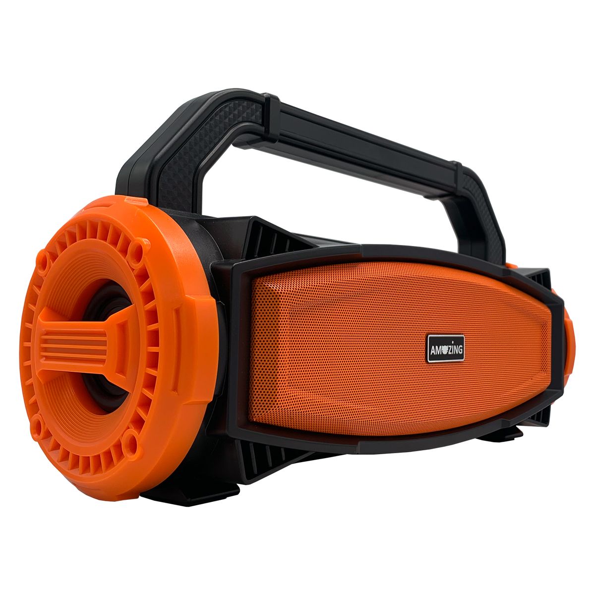 AMAZING - Parlante Bluetooth Testo Pogo Amazing 2x10W  USB TF AUX FM Micrófono Recargable Naranja