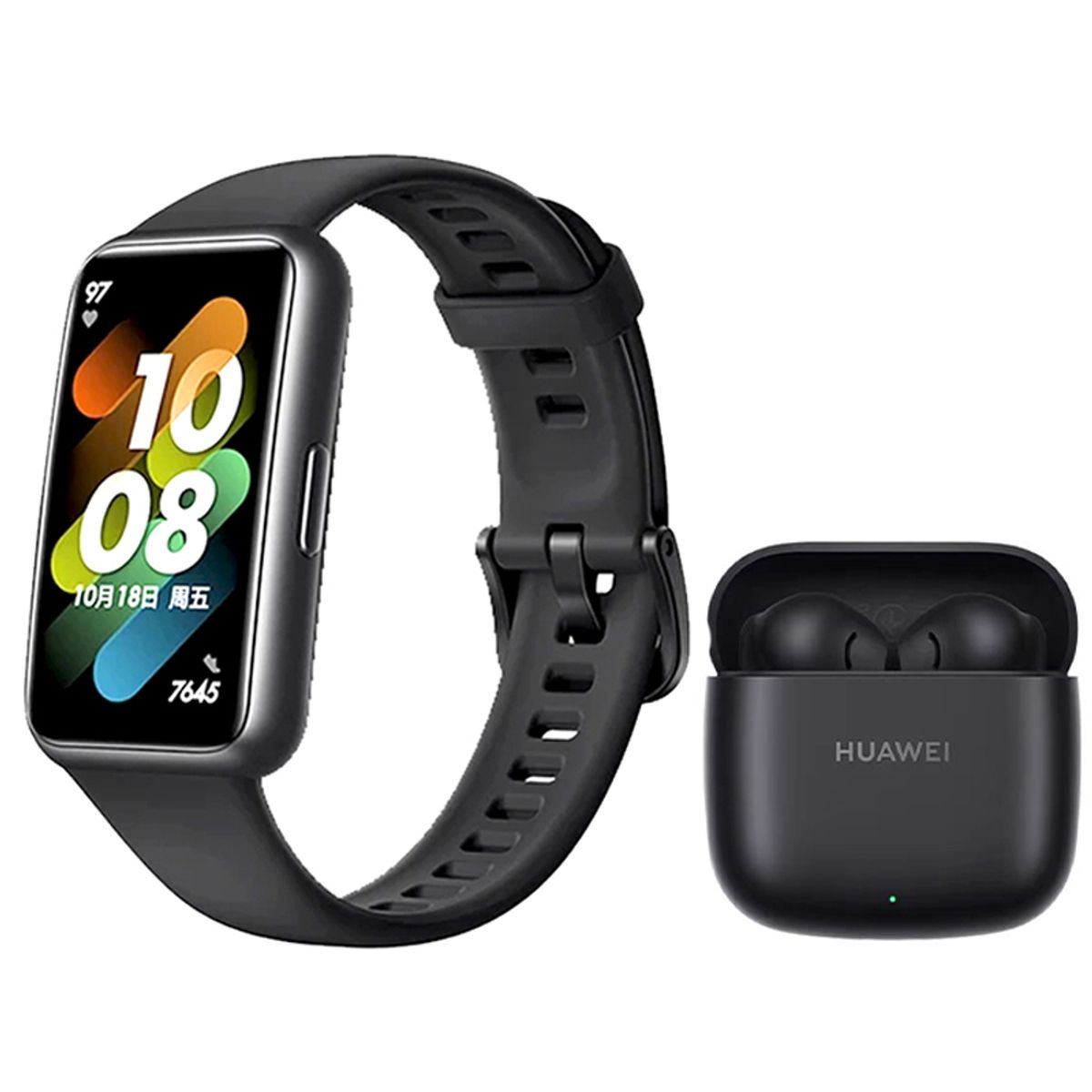 HUAWEI - Huawei Band 7 Reloj inteligente y Audifonos HUAWEI FreeBuds SE 2 Negro