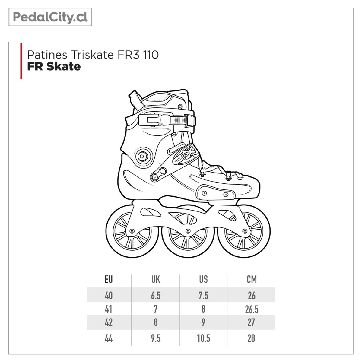 SEBA - Patines Triskate FR3 310 negro