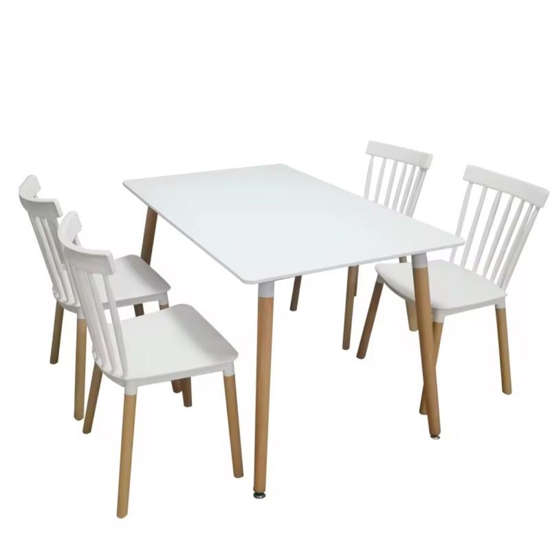 HABITA2 CHILE - COMEDOR WINDSOR RECTANGULAR BLANCO 120X80 - 4 PUESTO BLANCO