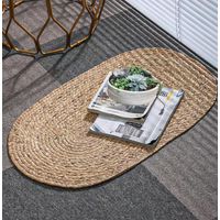 PACK 2 Alfombra De Fibra Natural Yute Ovalada 60x40cm