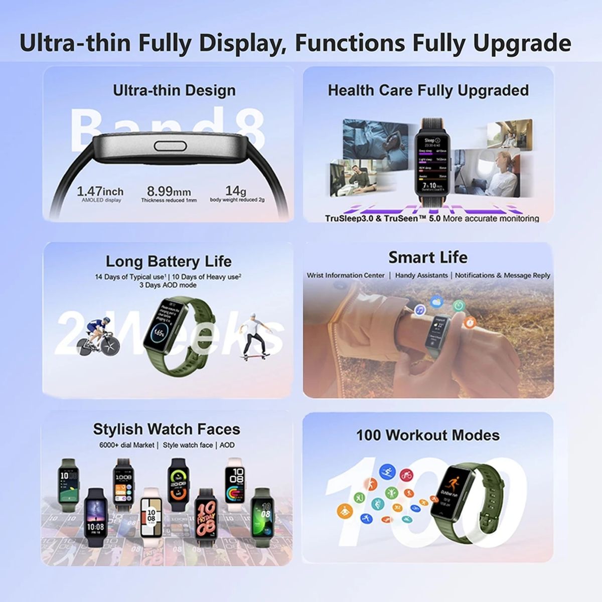 HUAWEI - Huawei Band 8 Reloj inteligente y Audifonos HUAWEI FreeBuds SE 2 Morad