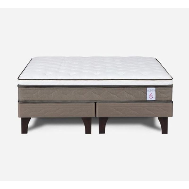 ROSEN - Cama Europea New Style 6 2 Plazas X 2.00Mt Base Dividida Rosen