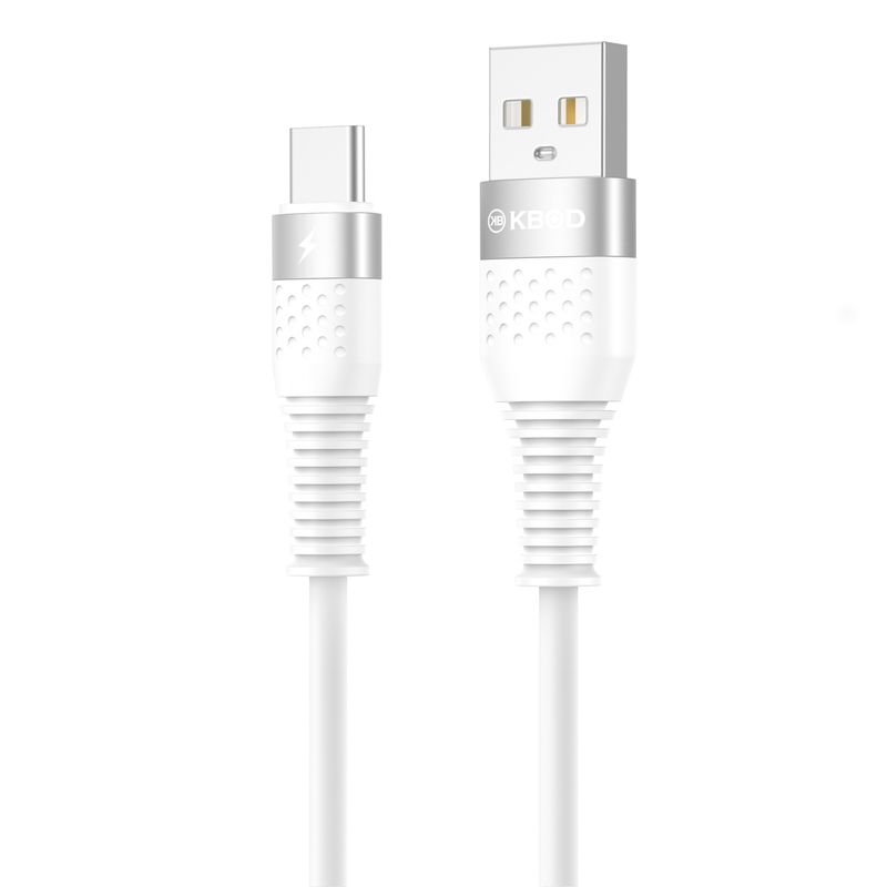 KBOD - Cable Para Carga y Datos Usb Tipo C Kbod Cbo63 1 Metro 10W Blanco