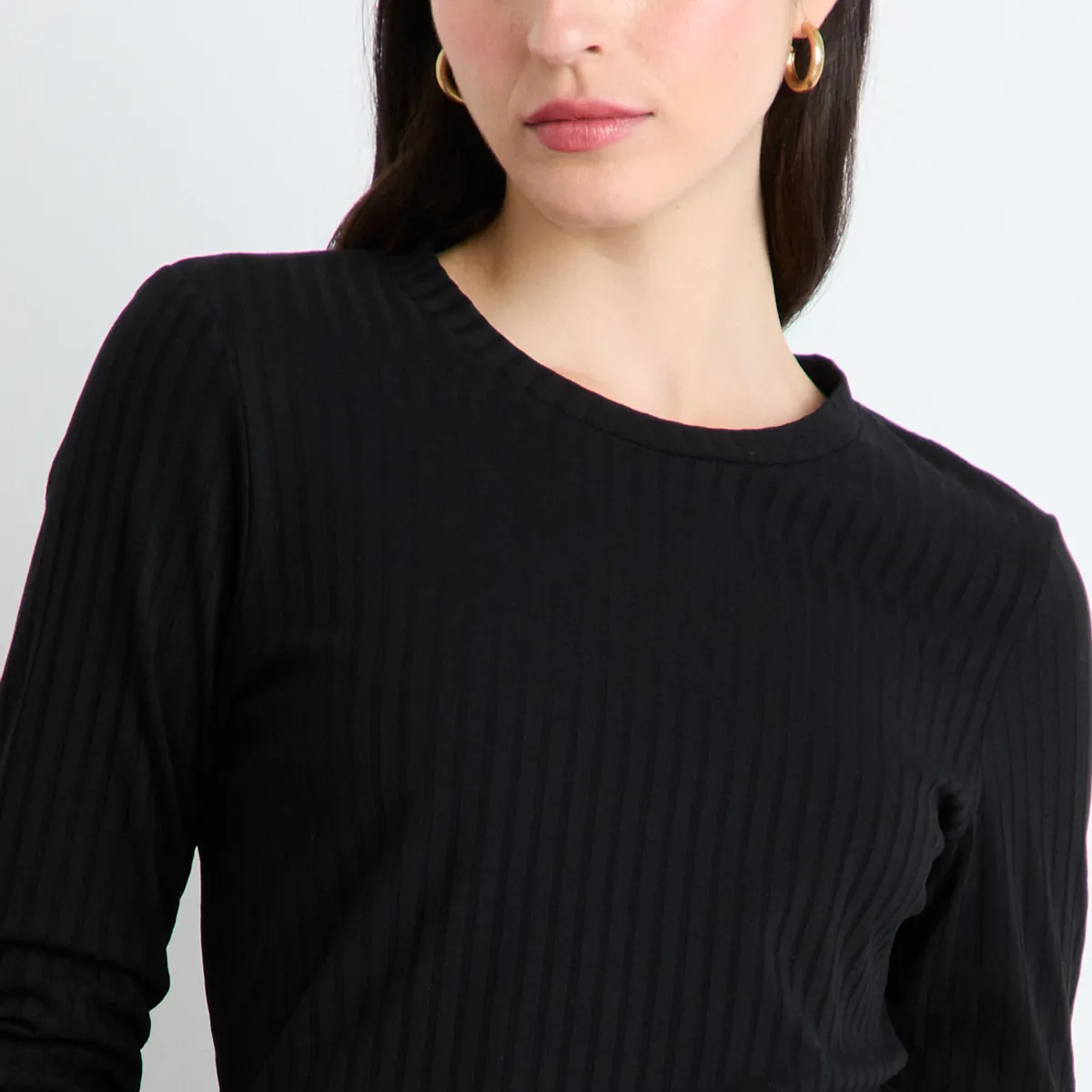 ASH - Polera Manga Larga Mujer Negro Ash