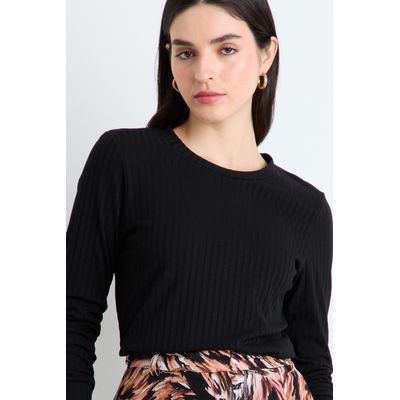 Imagen 2 del producto Polera Manga Larga Mujer Negro