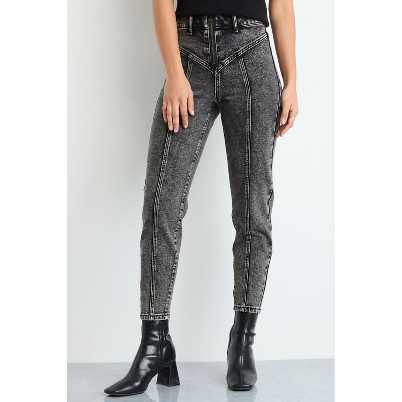 IO - Jeans Skinny Gris Mujer Io