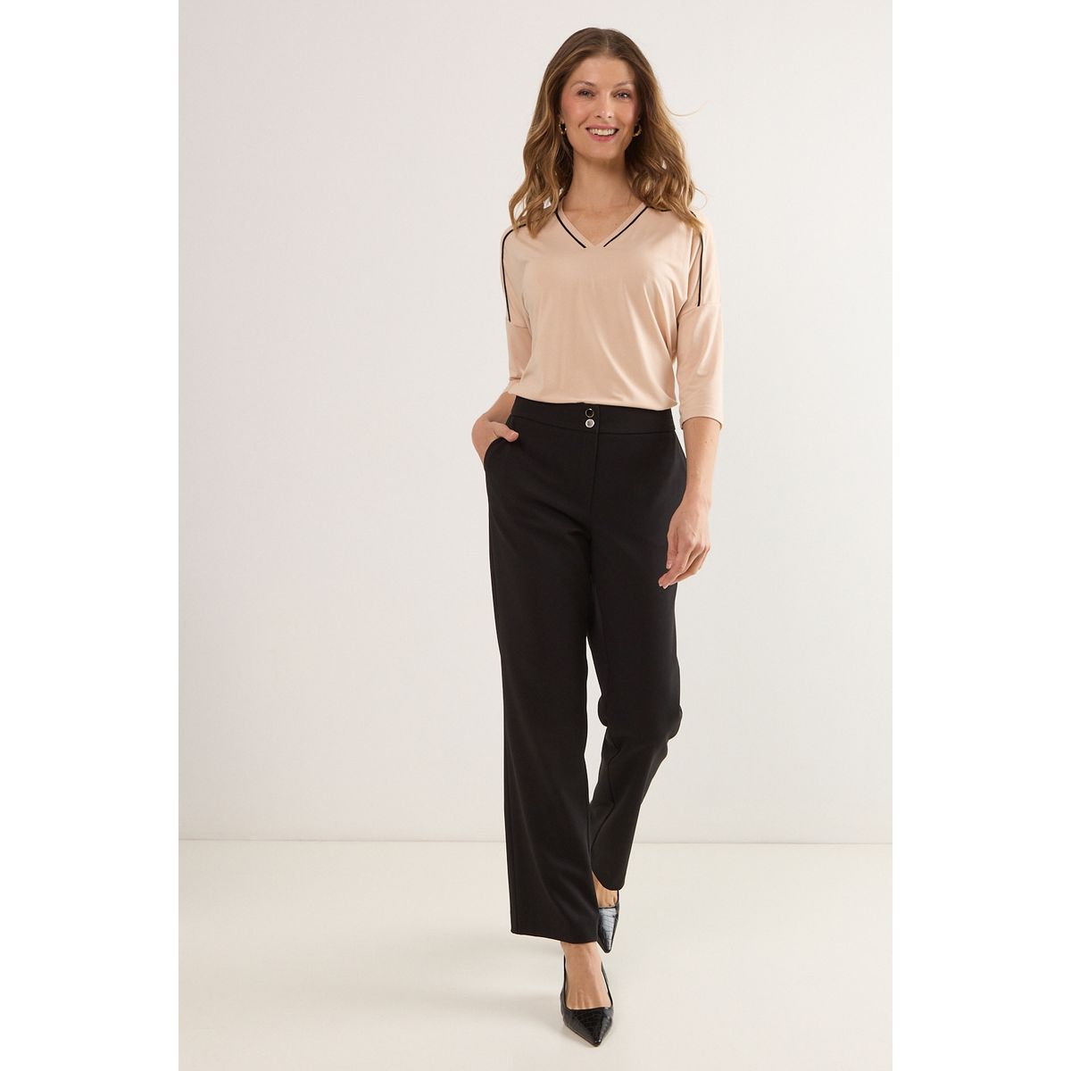 MA GRIFFE - Pantalon Mujer Negro Magriffe