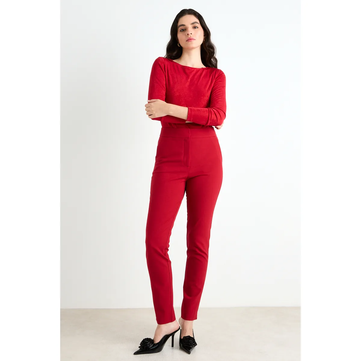 ASH - Pantalon Mujer Rojo Ash