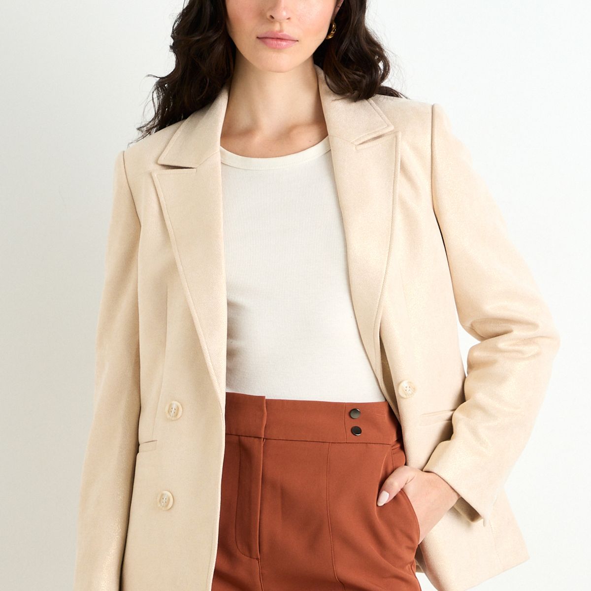 ASH - Blazer Mujer Beige Ash