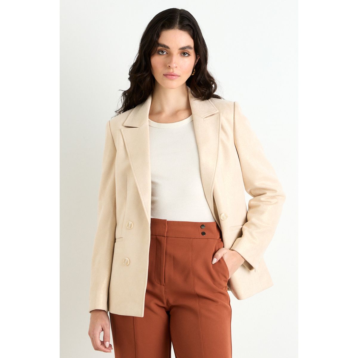 ASH - Blazer Mujer Beige Ash