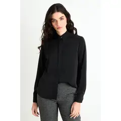 ASH - Blusas Manga Larga Mujer Negro