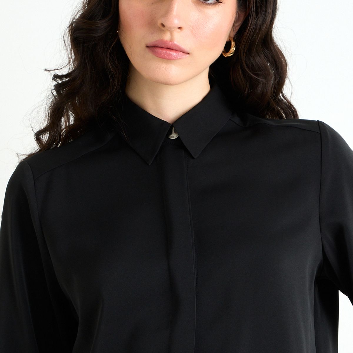 ASH - Blusas Manga Larga Mujer Negro Ash