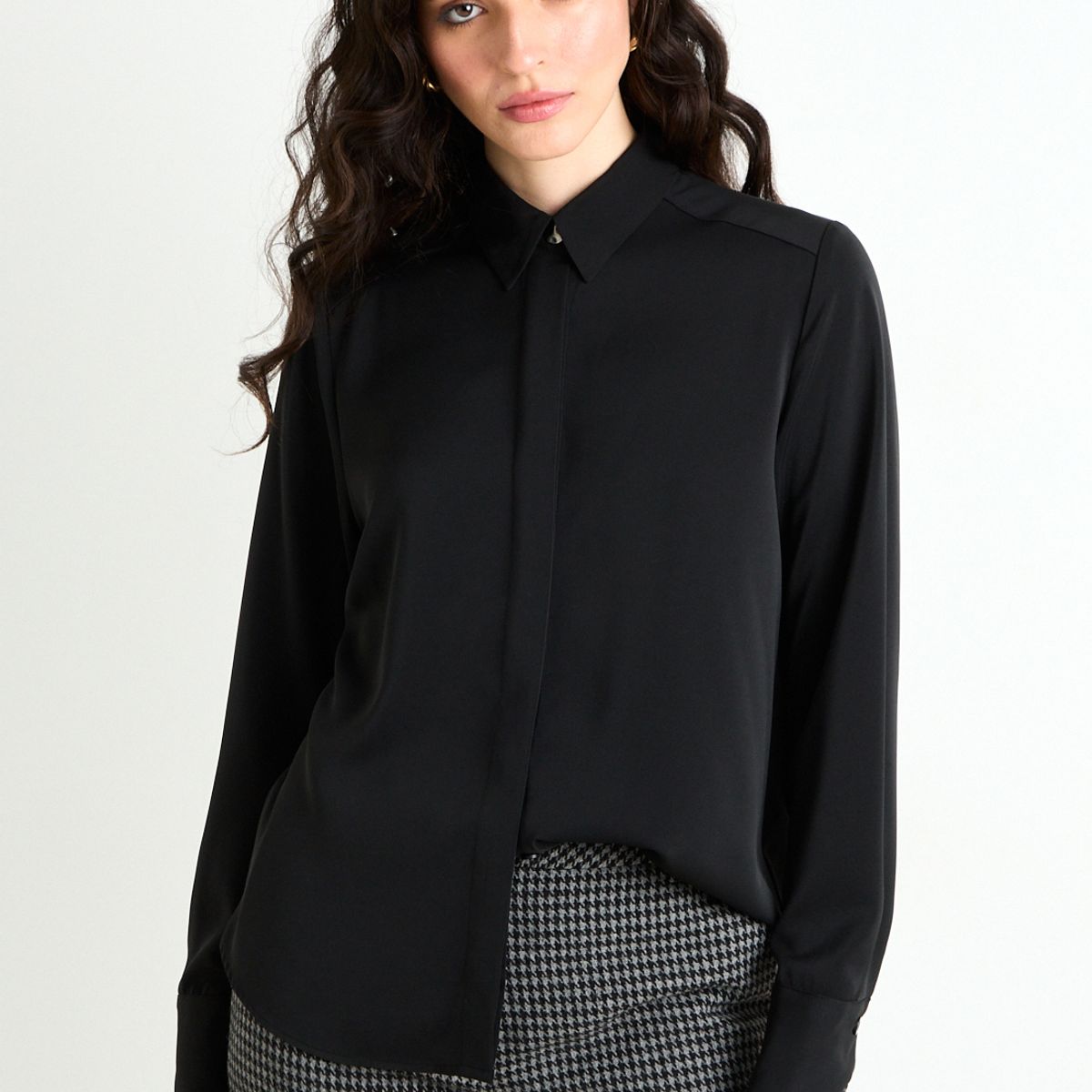 ASH - Blusas Manga Larga Mujer Negro Ash