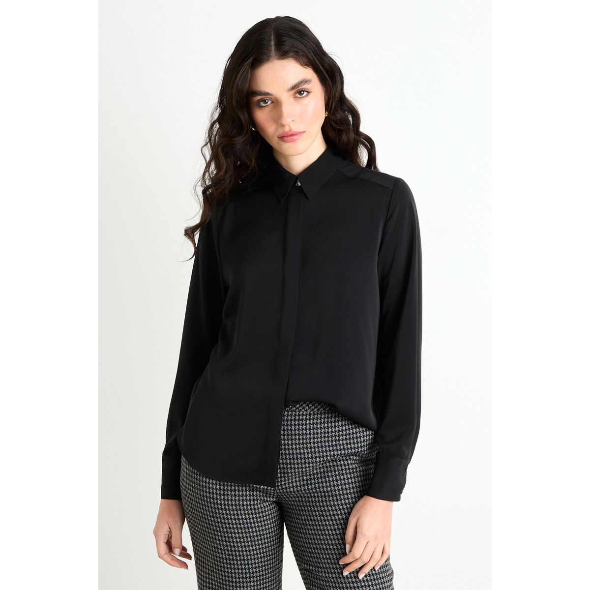 ASH - Blusas Manga Larga Mujer Negro Ash