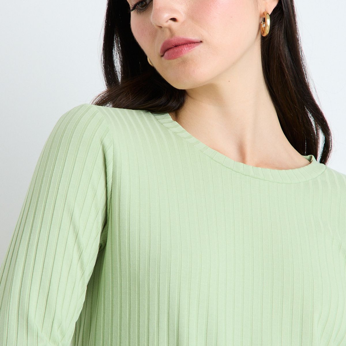 ASH - Polera Manga Larga Mujer Verde Ash