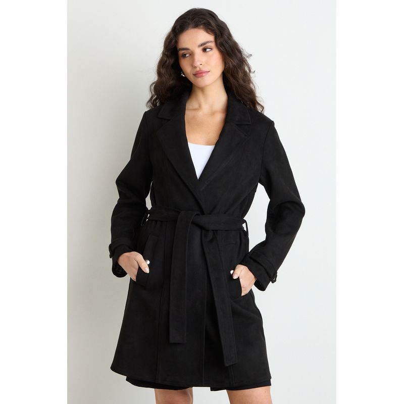 ASH - Trench Mujer Negro Ash