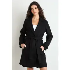 ASH - Trench Mujer Negro