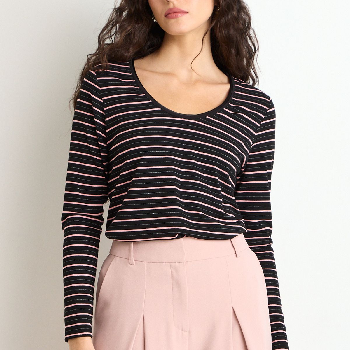 ASH - Polera Manga Larga Mujer Negro Ash