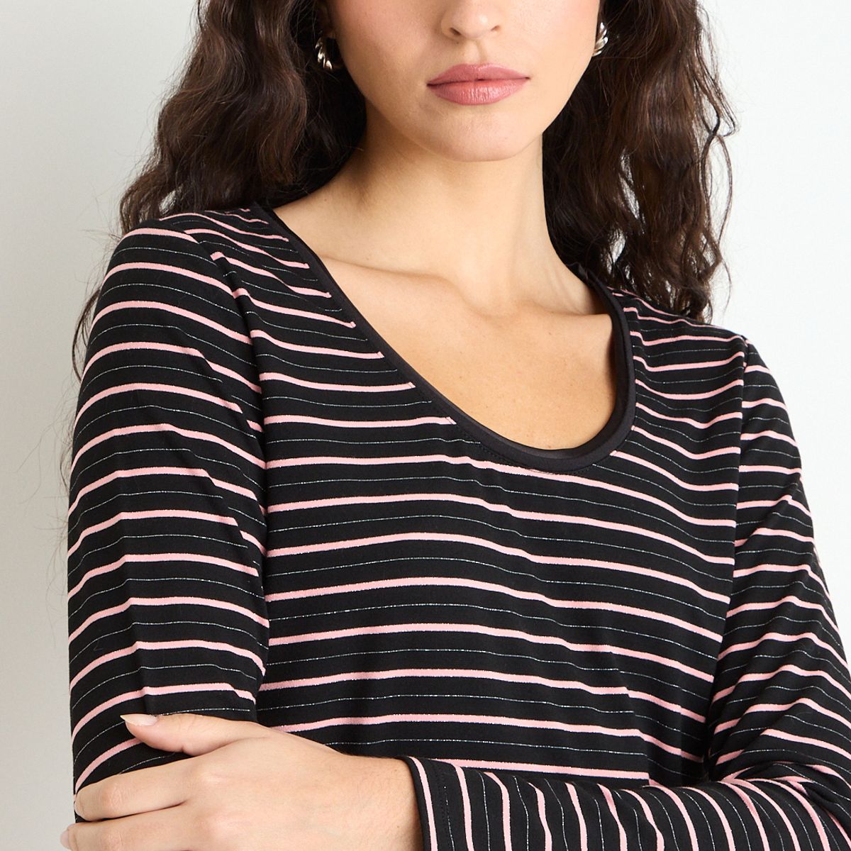 ASH - Polera Manga Larga Mujer Negro Ash