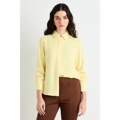 ASH - Blusas Manga Larga Mujer Amarillo