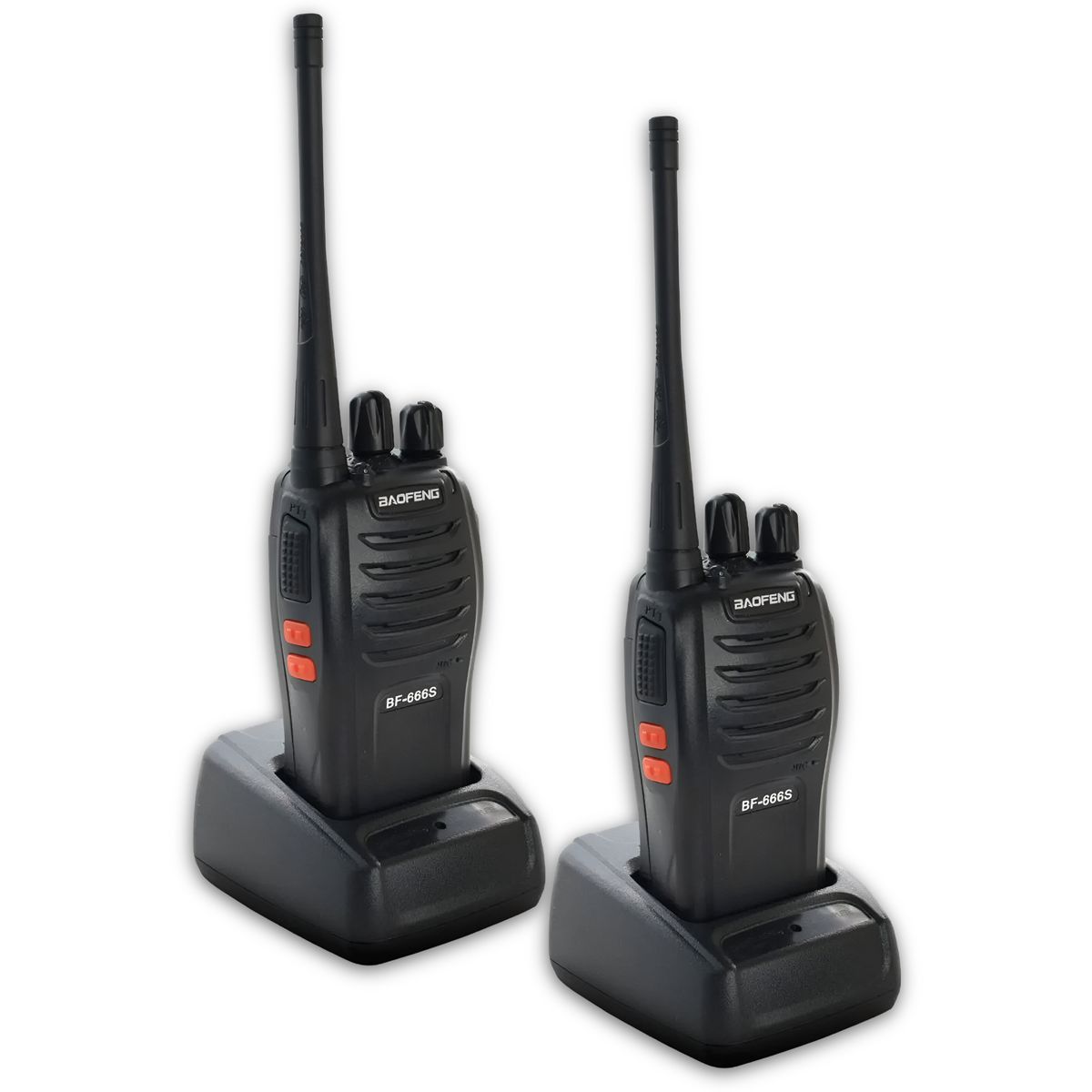 BAOFENG - Kit de Radios Intercomunicadores Walkie Talkie 16 Canales BF