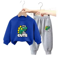KIVARA - Buzo Niño Infantil Algodon Poleron Pantalon Dino