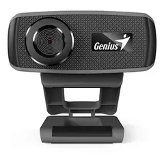 GENIUS - Webcam Camara 1000x - 720p Microfono Teletrabajo Flex Color Negro