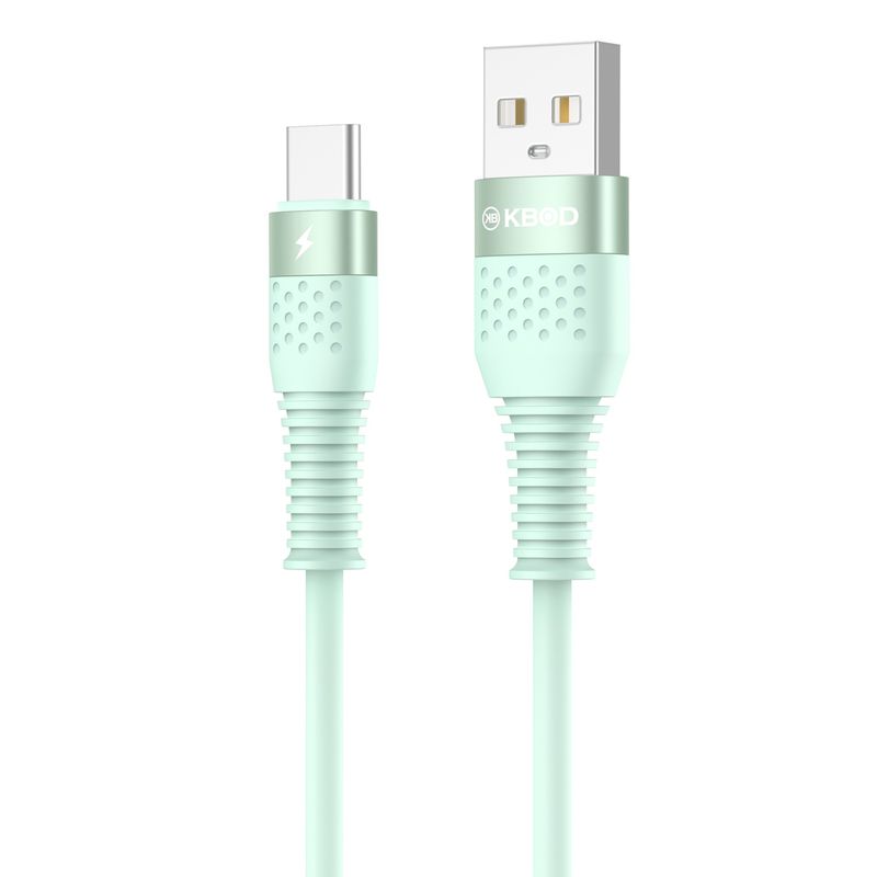 KBOD - Cable Para Carga y Datos Usb Tipo C Kbod Cbo63 1 Metro 10W Verde