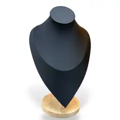 GENERICO - Exhibidor Cuello Elegante 29cm Bisuteria Joyas Negro