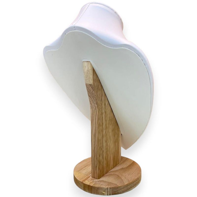 GENERICO - Exhibidor Cuello Elegante 29cm Bisuteria Joyas Blanco