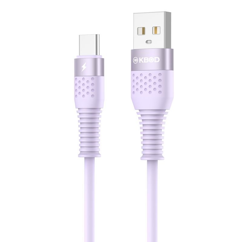 KBOD - Cable Para Carga y Datos Usb Tipo C Kbod Cbo63 1 Metro 10W Lila