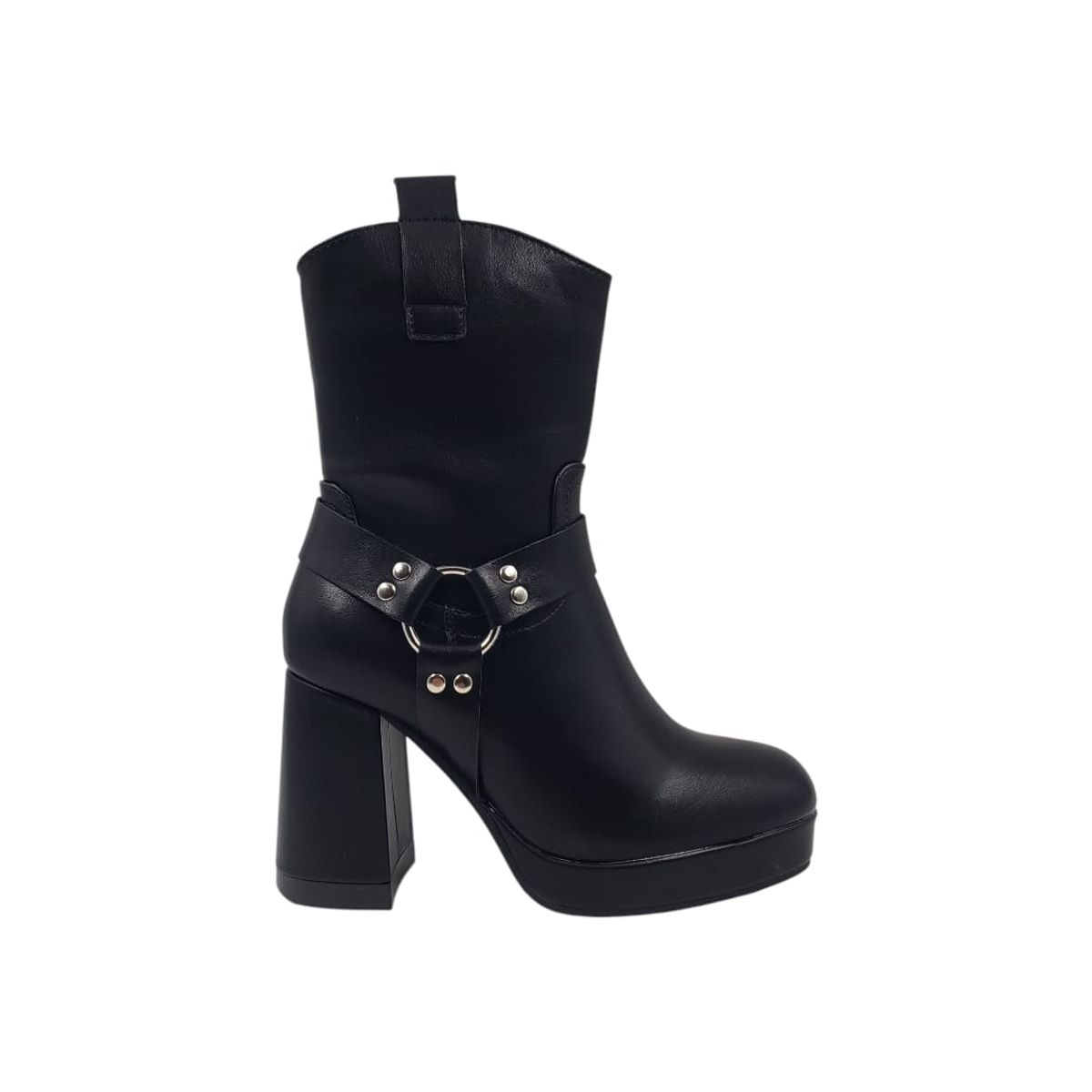 HERIEL - Bota Negra Taco Mujer