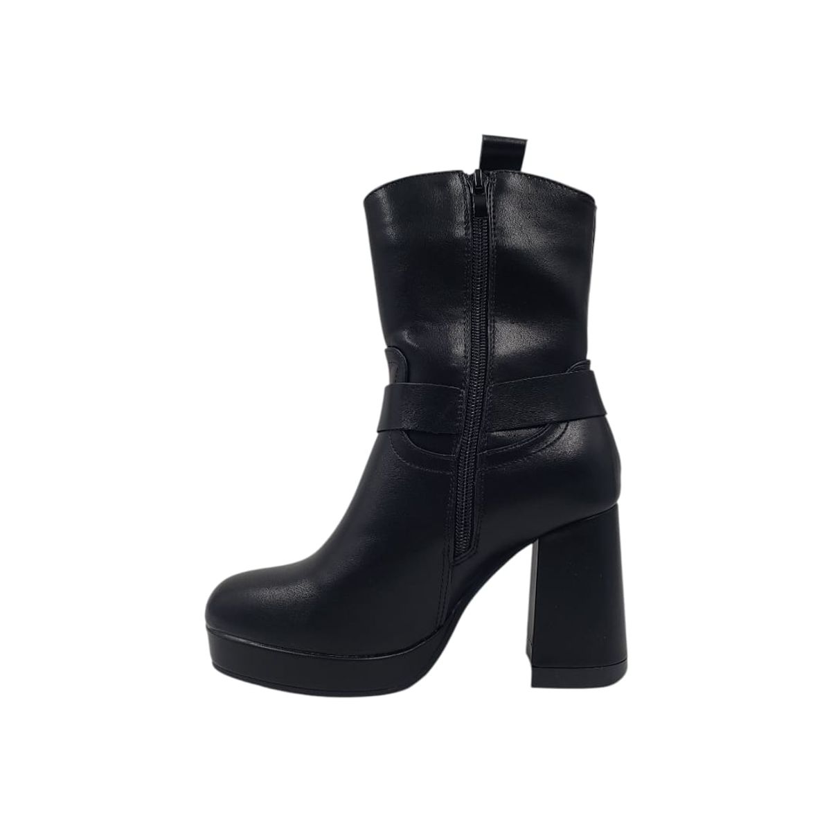 HERIEL - Bota Negra Taco Mujer