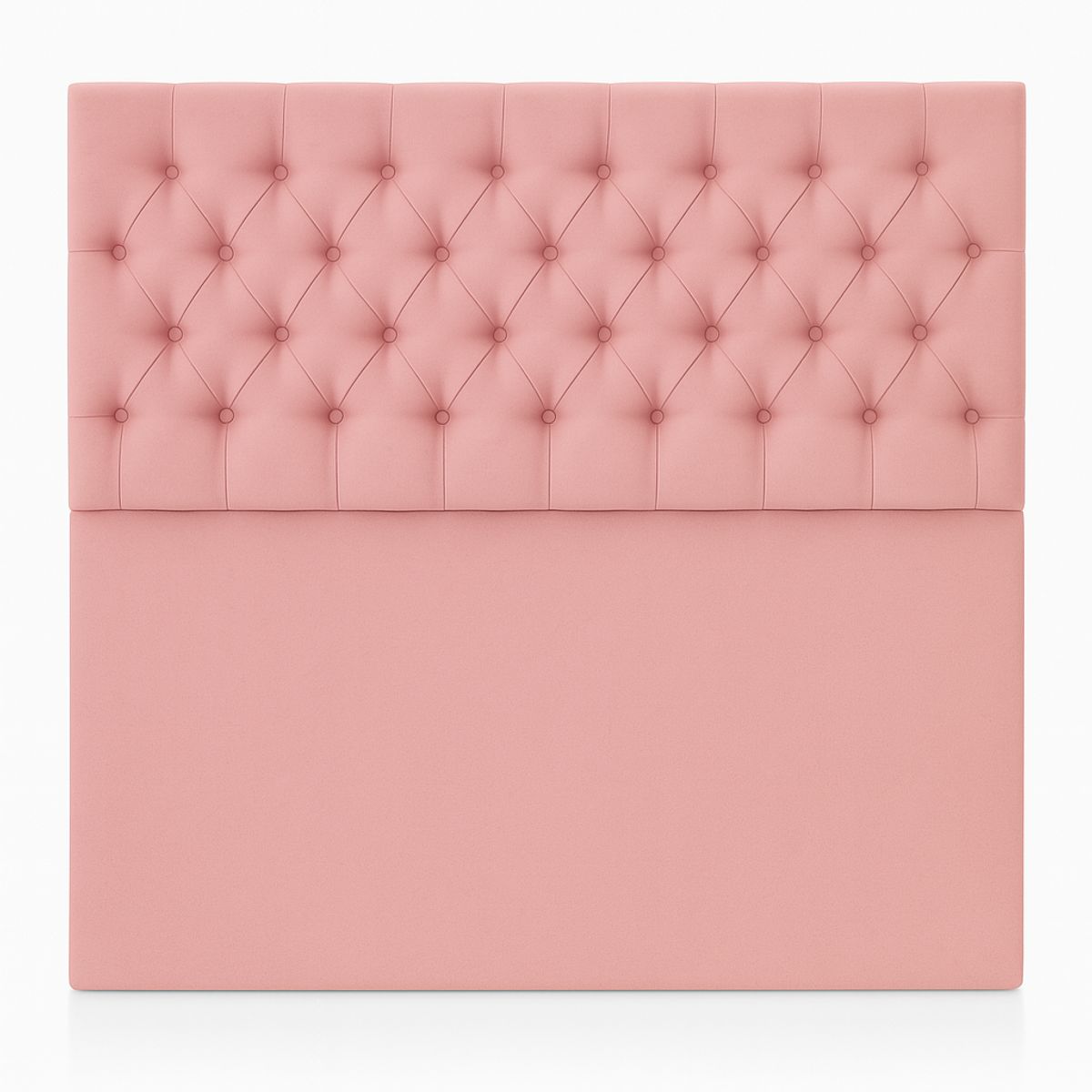 GENERICO - Respaldo De Cama 2 Plazas Rosado Capitone