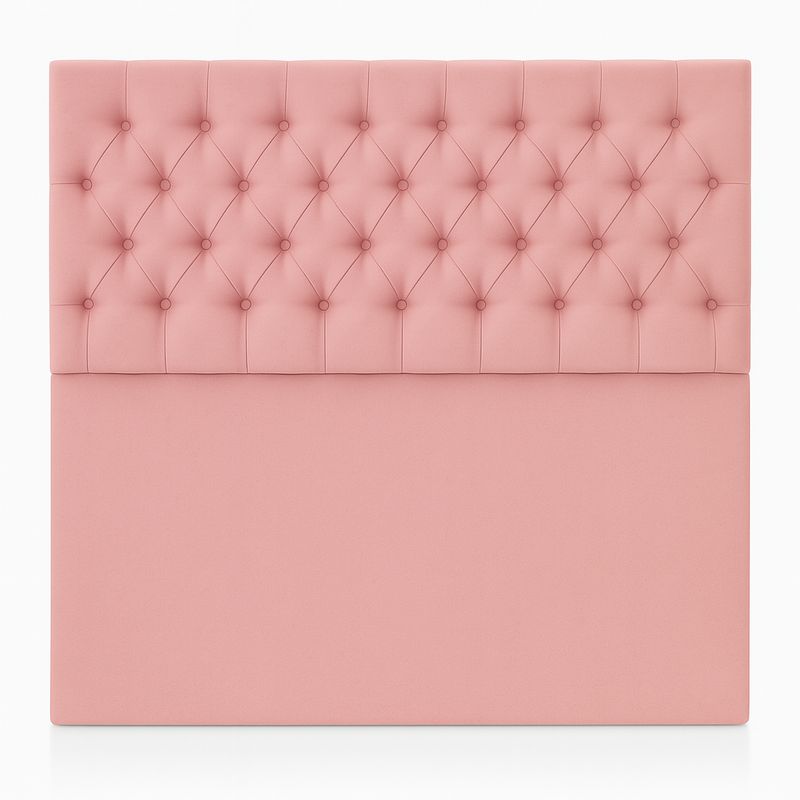 GENERICO - Respaldo De Cama 2 Plazas Rosado Top Quality