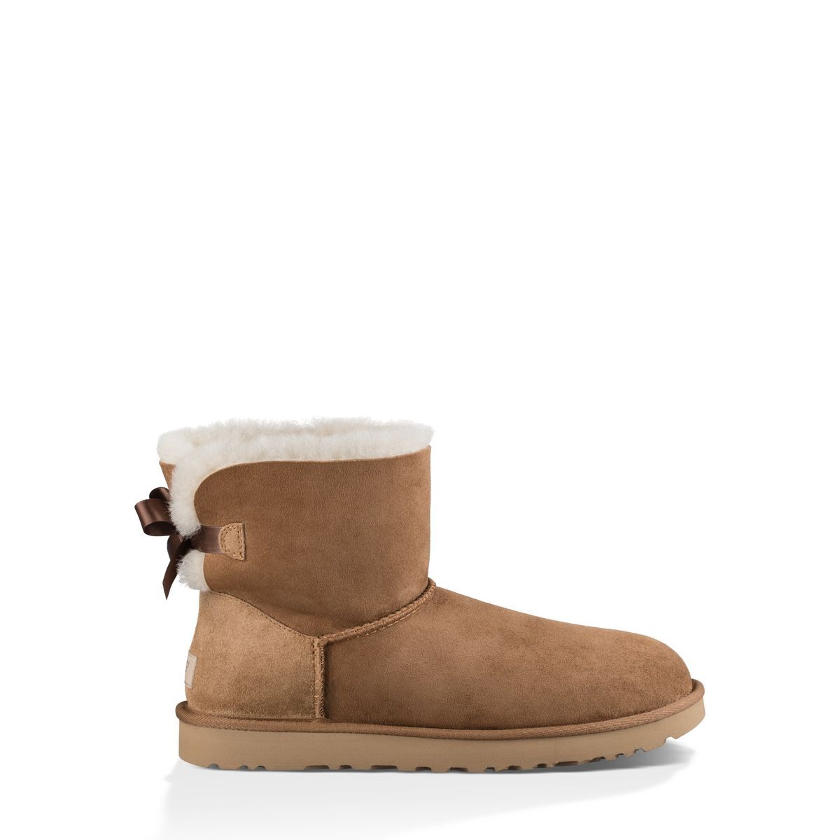 UGG - Bota Mini Bailey Bow II Mujer Café