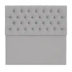 GENERICO - Respaldo De Cama 2 Plazas Gris Claro Perla Top Quality