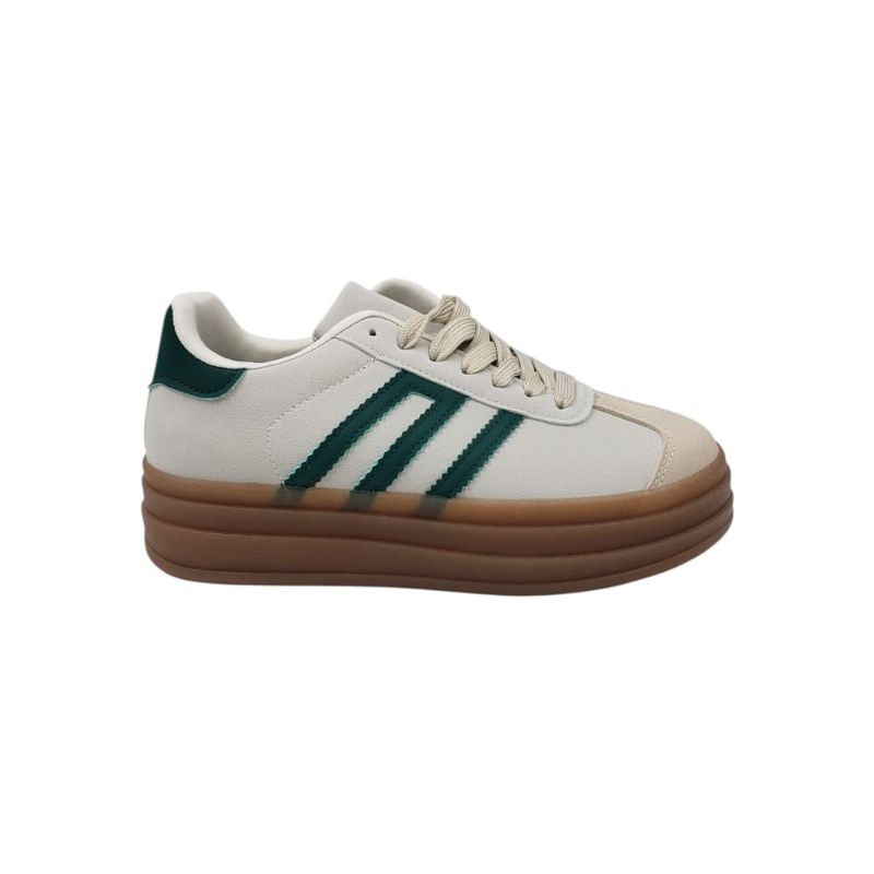 HERIEL - Zapatilla Beige Plataforma Mujer