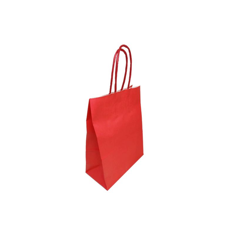 GENERICO - Bolsa Manilla De Papel A Color x12 Unidades Tamaño 14x20x8cm