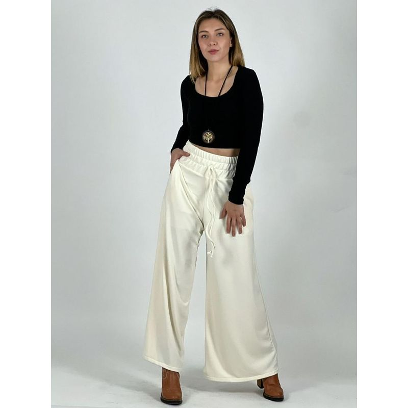 ENIGMATICA BOUTIQUE - Pantalón Holgado Pretina Alta - Negro