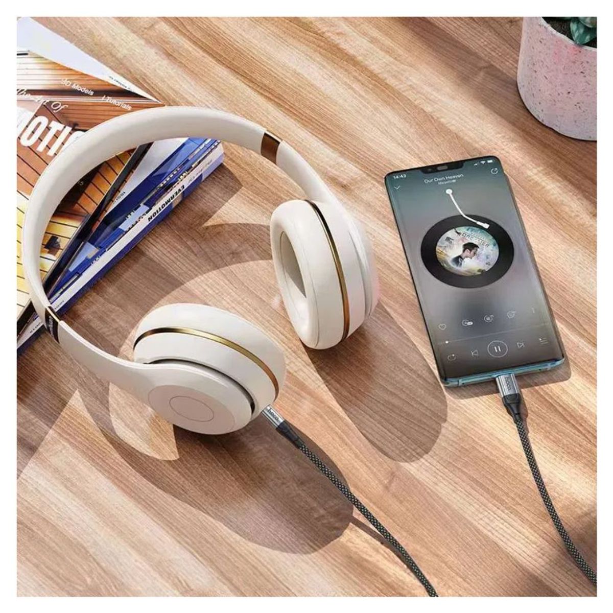 HOCO - Cable Auiliar Audio 3.5mm Tipo C 1 M Hoco