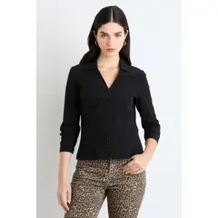 ASH - Blusas Manga Larga Mujer Negro