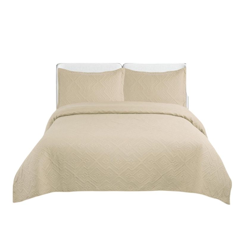 ANGELES DEL HOGAR - CUBRECAMA QUILT DE VERANO UNICOLOR TF KING