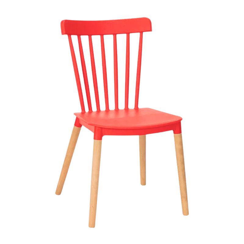 PANDALINO - Silla Windsor Roja - Diseño Clásico & Cómodo
