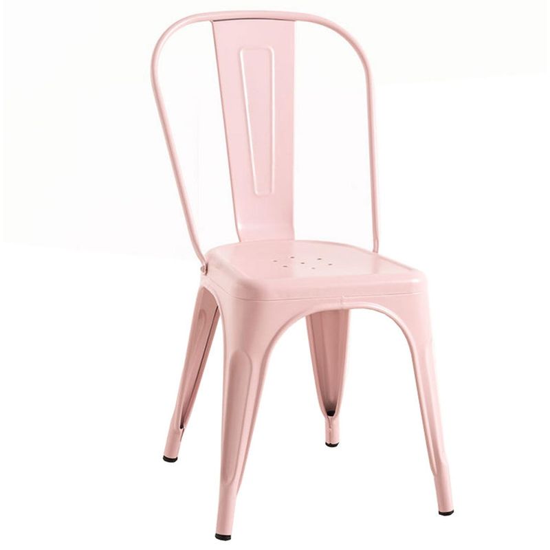 PANDALINO - Sillas Tolix Acero Rosado - Resistente para Exterior e Interior