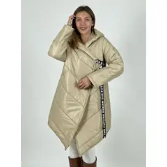 ENIGMATICA BOUTIQUE - Parka Italiana Cruzada con Amarre - Café